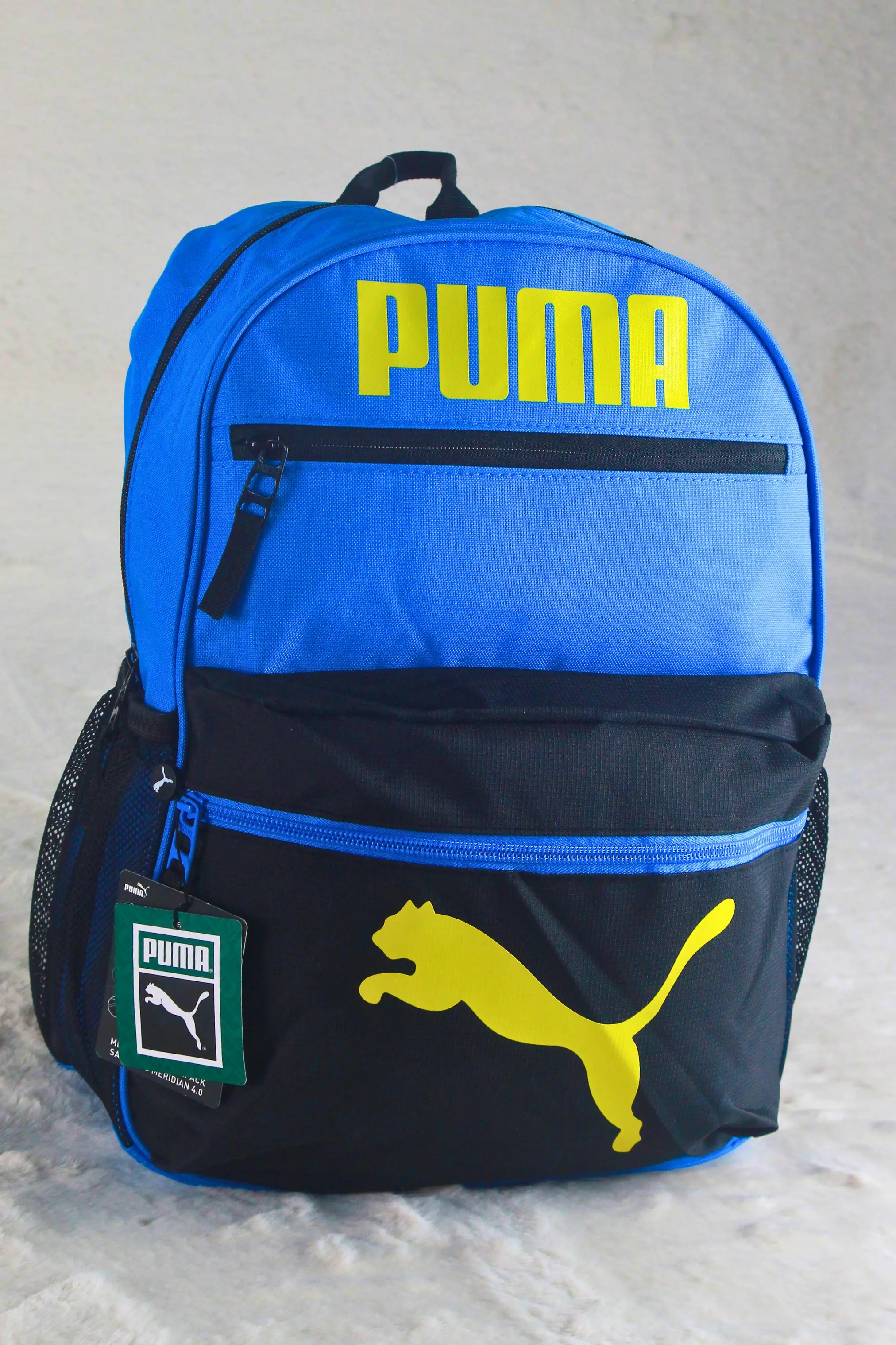 PUMA Blue/Black Backpack with 15" Laptop Sleeve | School & University