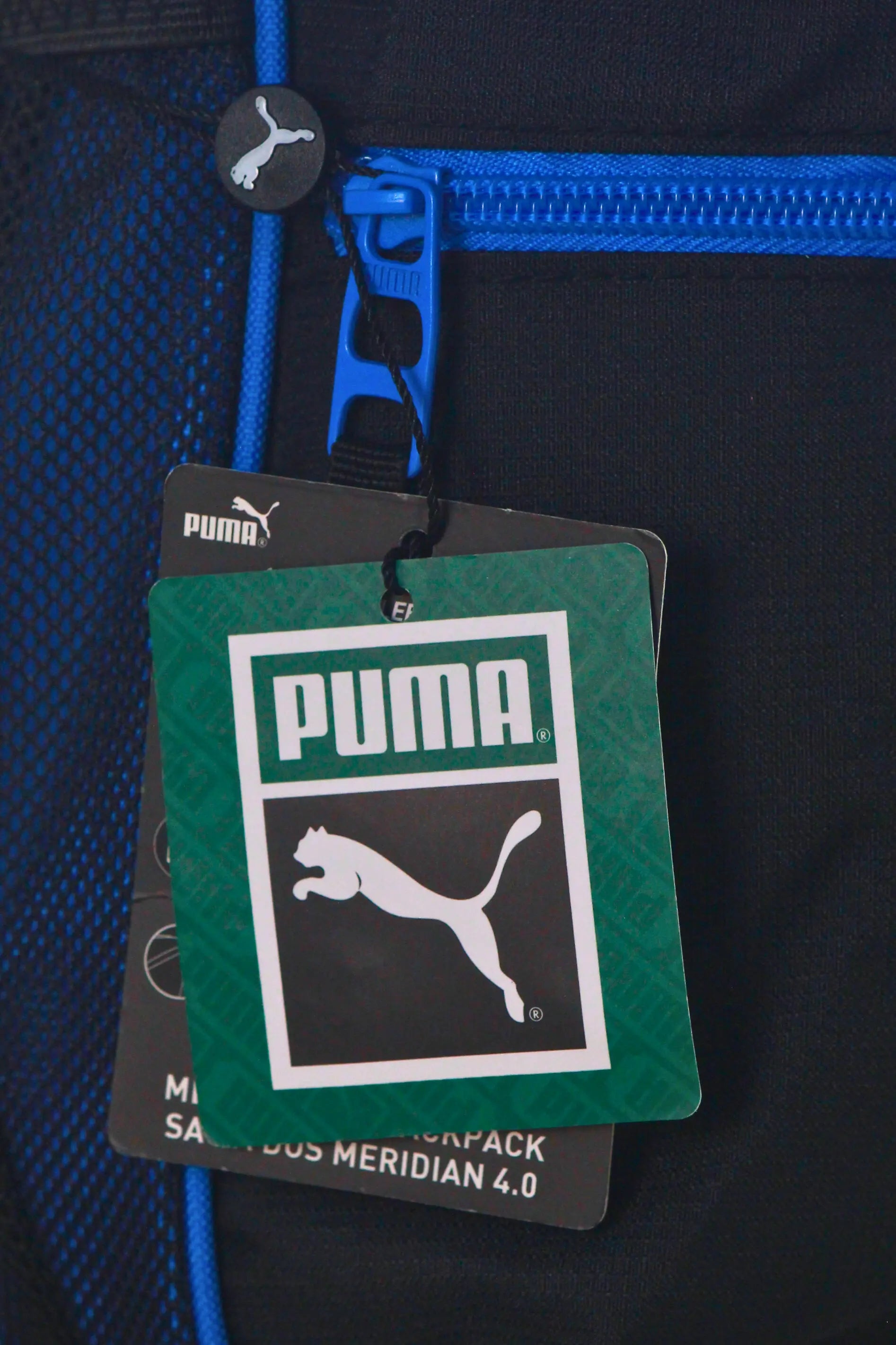 PUMA Blue/Black Backpack with 15" Laptop Sleeve | School & University