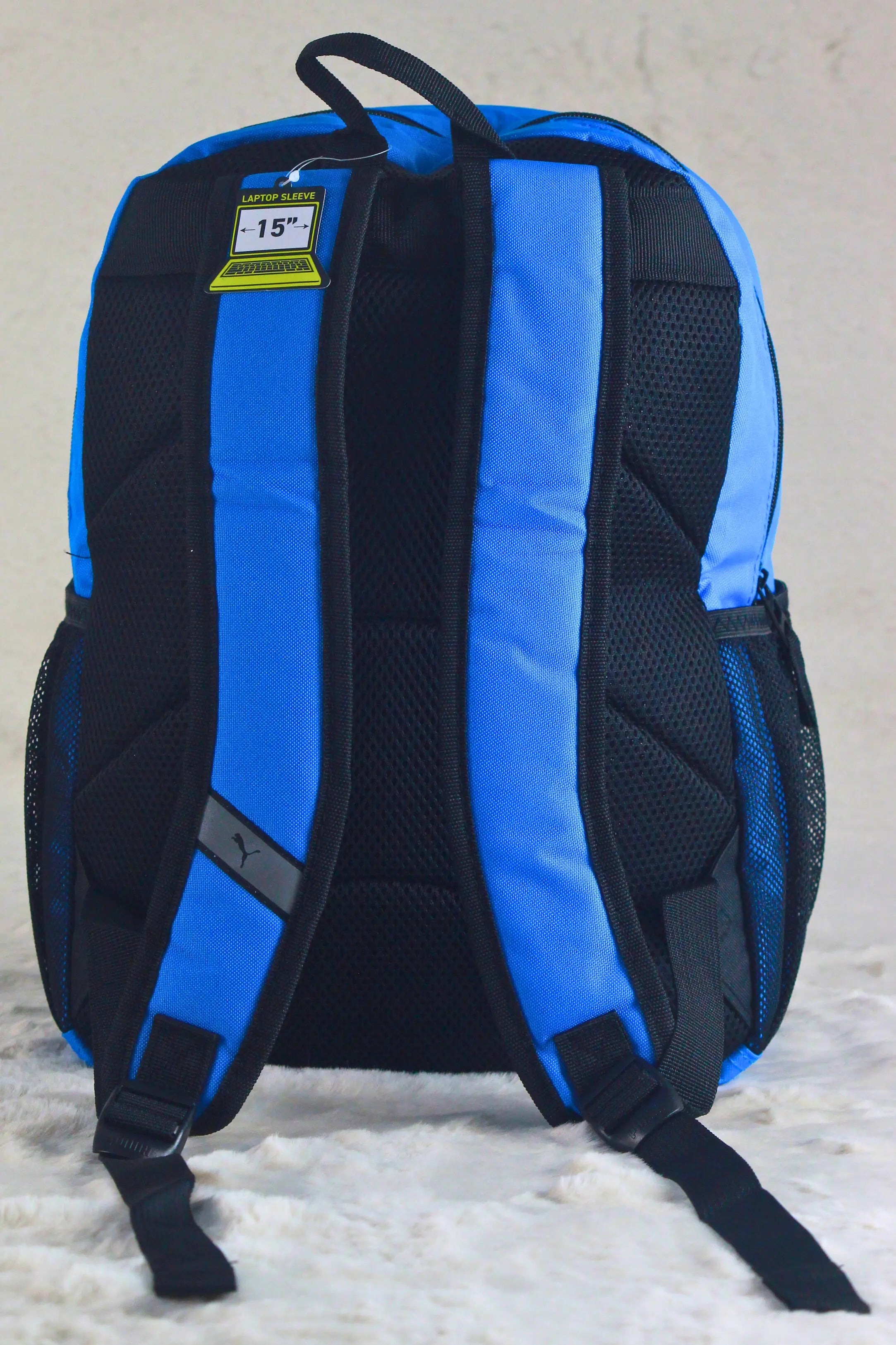PUMA Blue/Black Backpack with 15" Laptop Sleeve | School & University