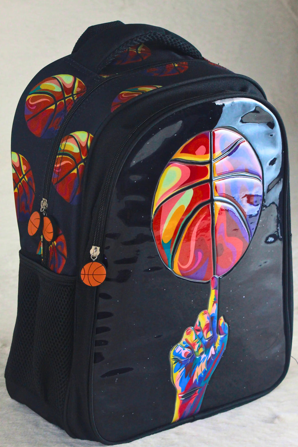 5-in-1 Basketball Kids School Backpack Set – Bag, Lunch Bag, Lunch Box, Bottle & Pouch