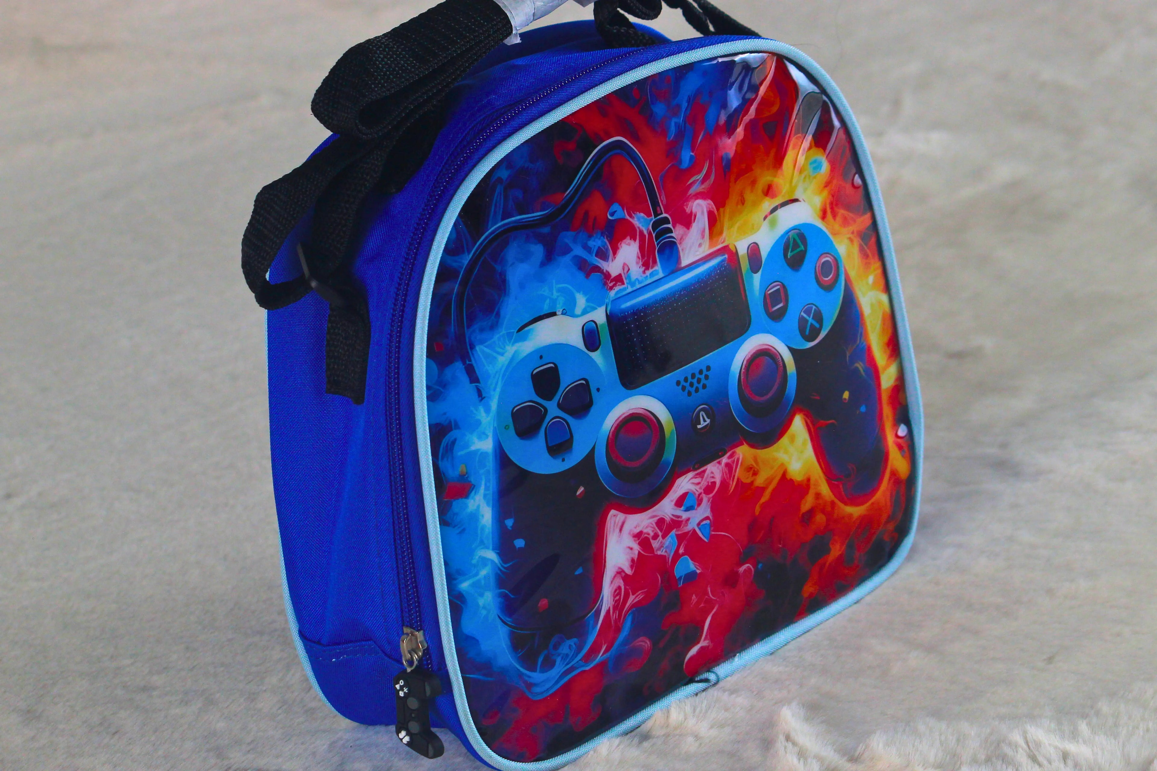 5-in-1 PlayStation-Themed Kids School Backpack Set – 16" Bag, Lunch Bag, Lunch Box, Bottle & Pouch