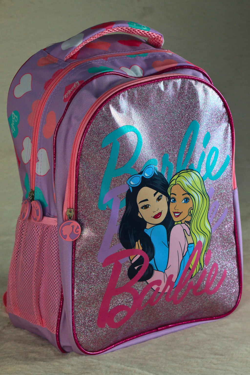 5-in-1 Barbie-Themed Kids School Backpack Set – 16" Bag, Lunch Bag, Lunch Box, Bottle & Pouch