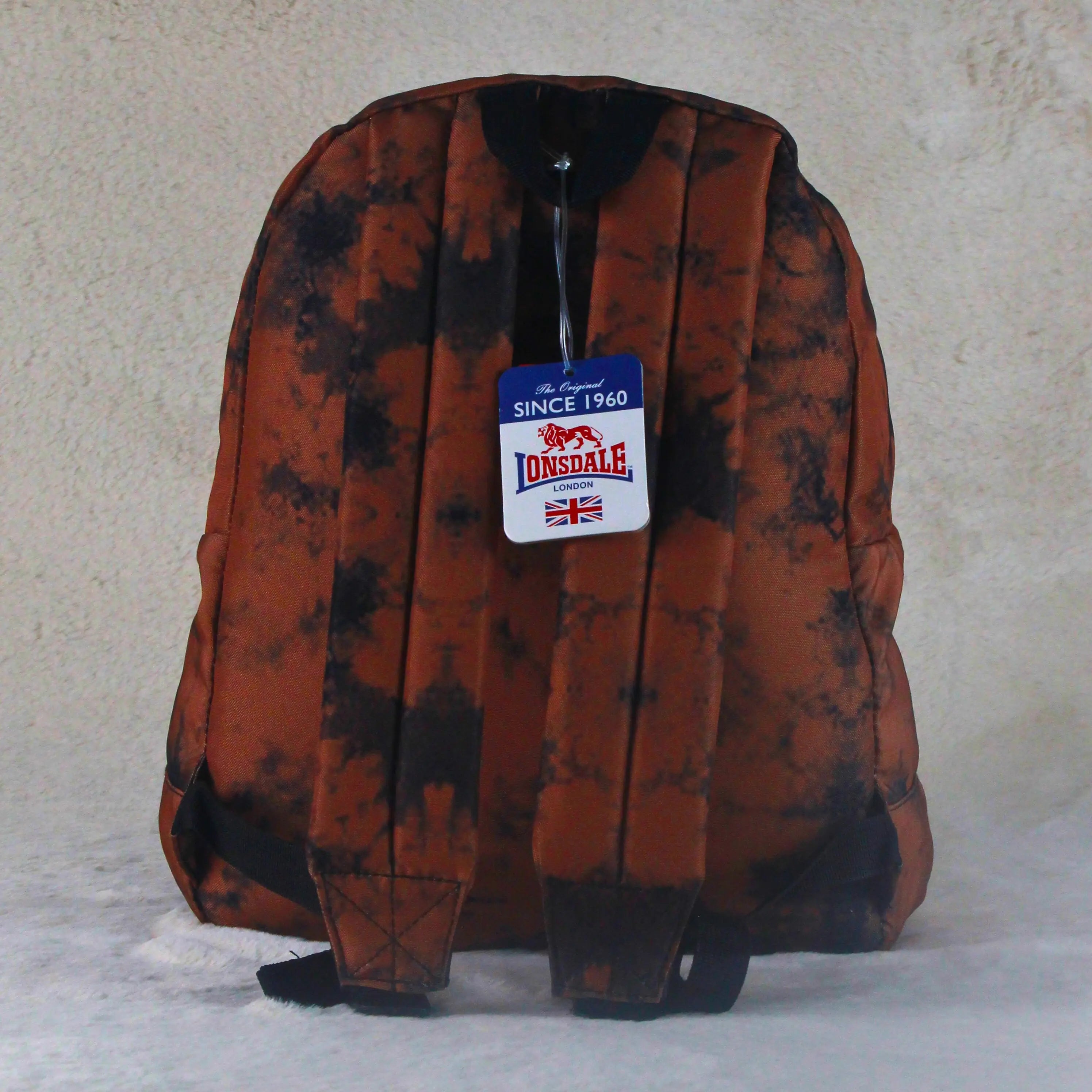 Lonsdale London Marble Backpack – Brown/Black | School, Uni & Travel
