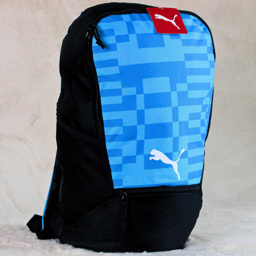 Original Puma Pixel Ice Blue & Black Backpack – Premium Imported