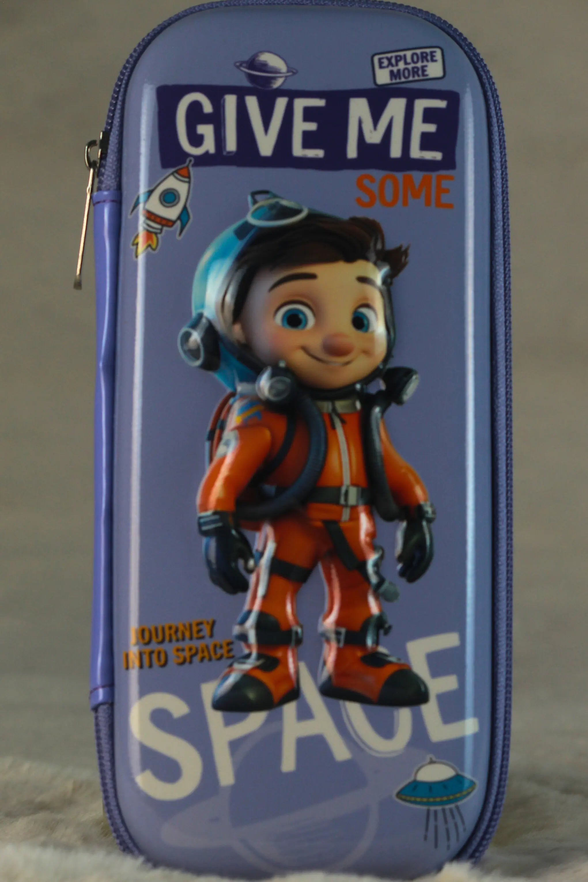 Space Astronaut Hard Pencil Case for Kids | Study Storage Box | Cool Stationery Organizer for School Boys