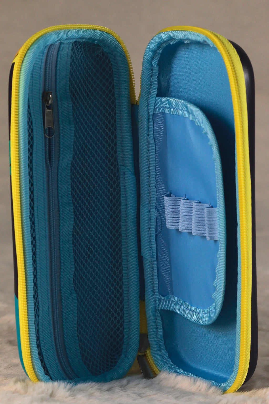 Tiger Cartoon Hard Pencil Case Size Medium – Durable 3D EVA Kids Stationery Box