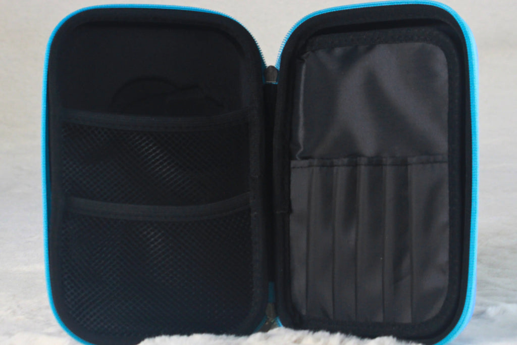 Dino Rock Star Hard Pencil Case Size Large – 3D EVA Kids Stationery Box, Blue