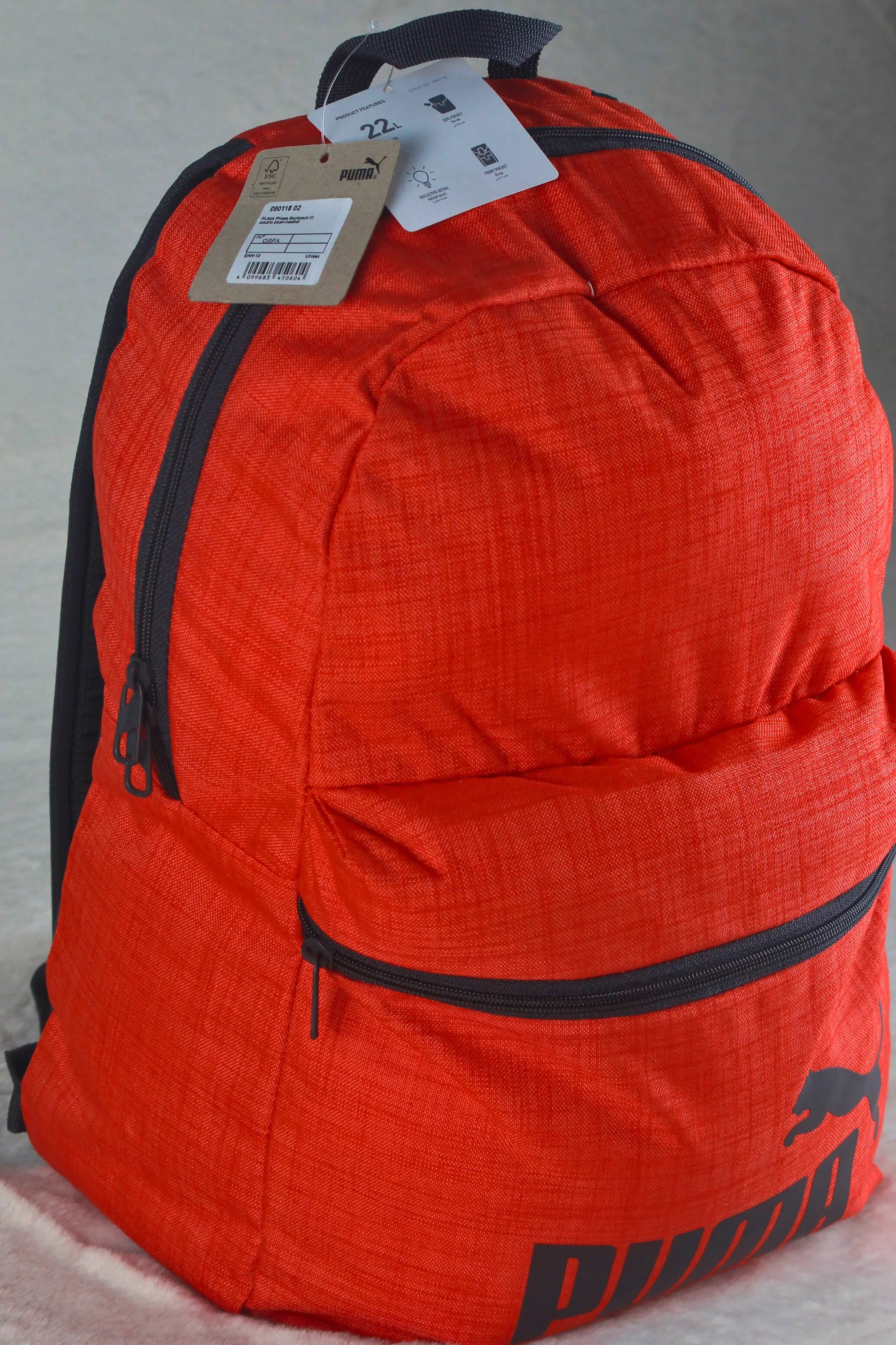 PUMA Sports Backpack – Red | Lightweight School, Travel & Gym Bag