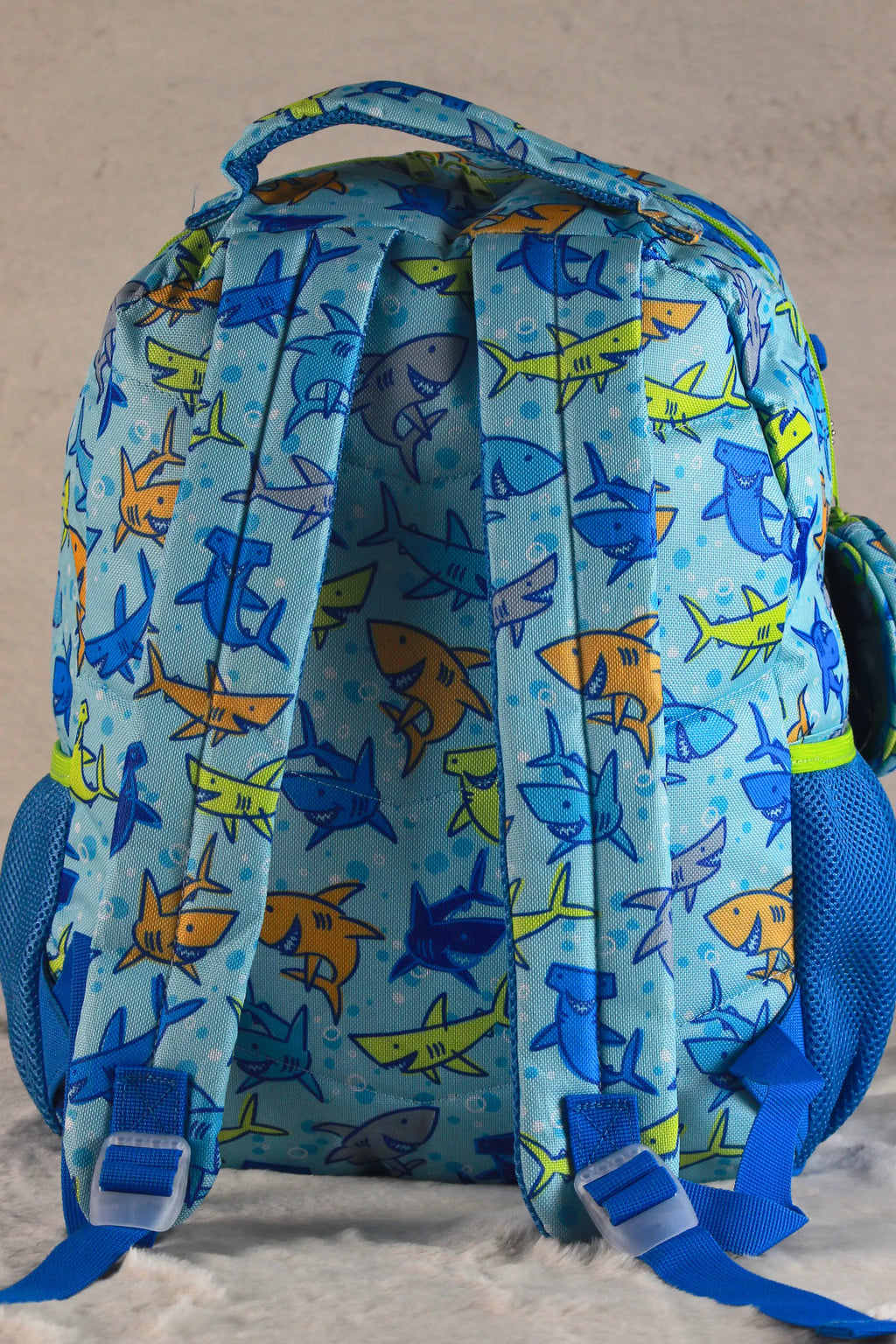 UP WE GO Shark Kids Backpack – Blue | School, Kindergarten & Travel Bag