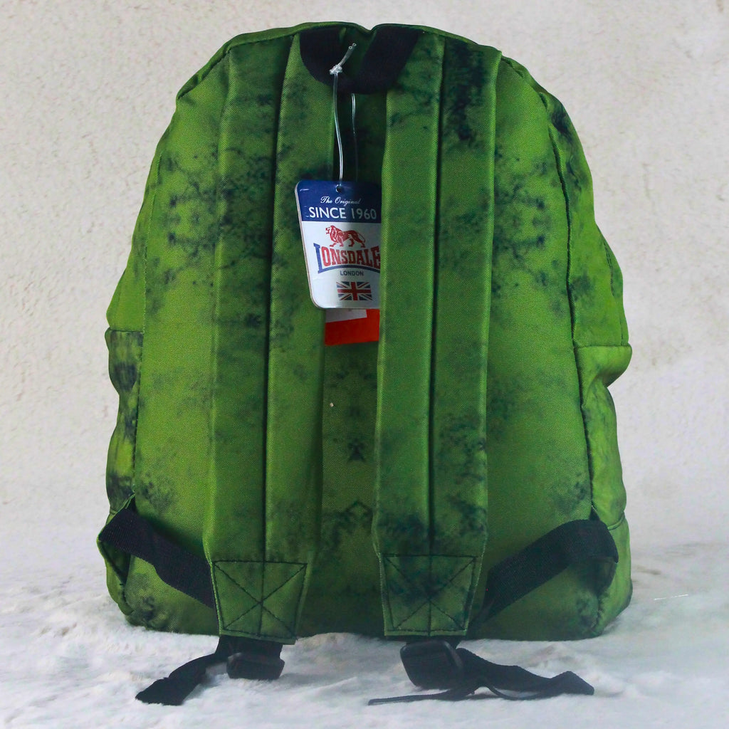 Lonsdale Olive Green Tie Dye Backpack