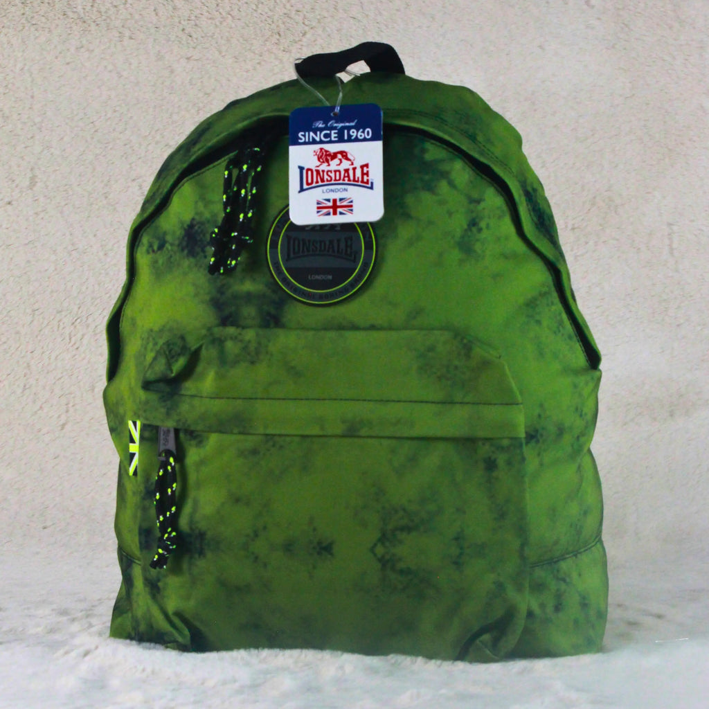Lonsdale Olive Green Tie Dye Backpack
