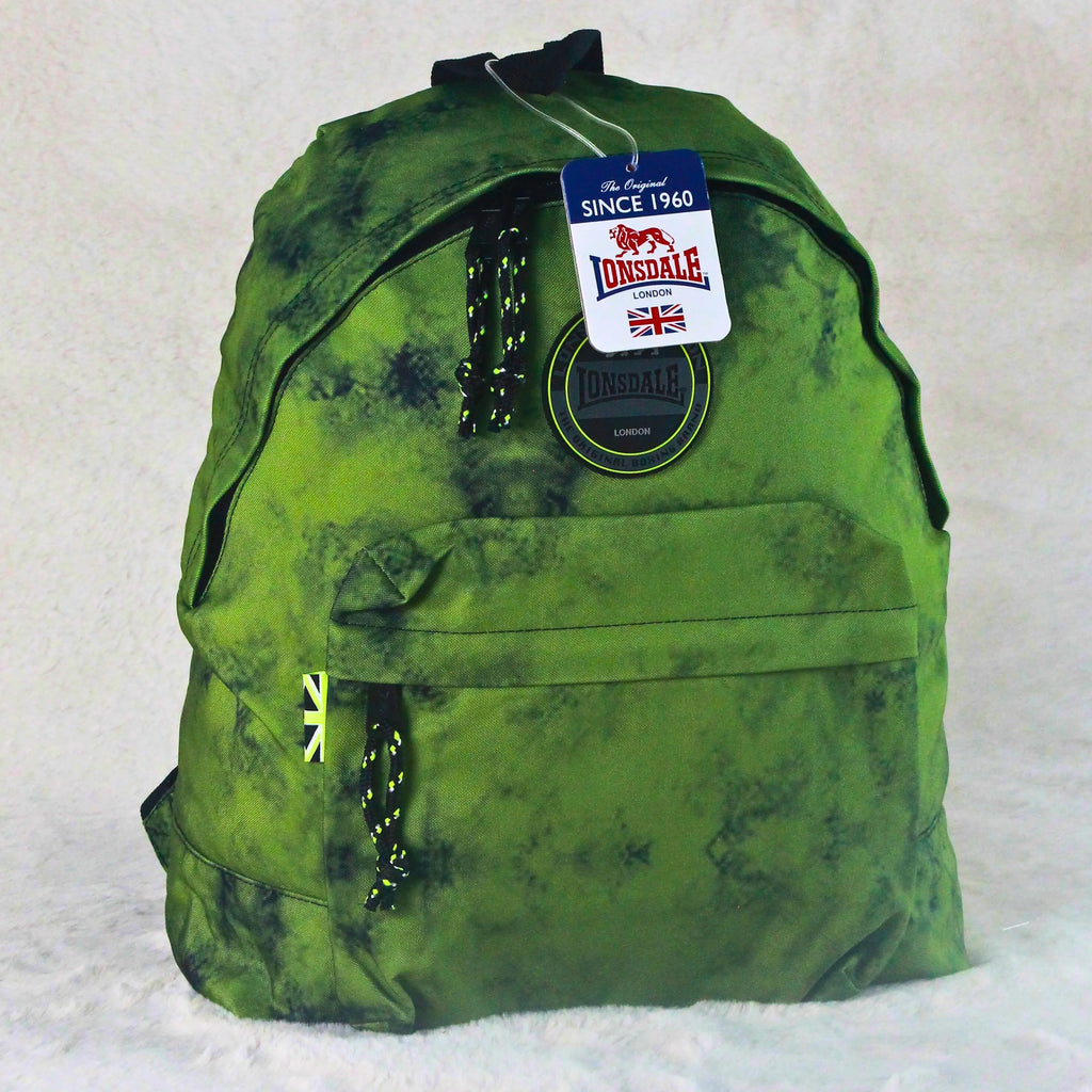 Lonsdale Olive Green Tie Dye Backpack