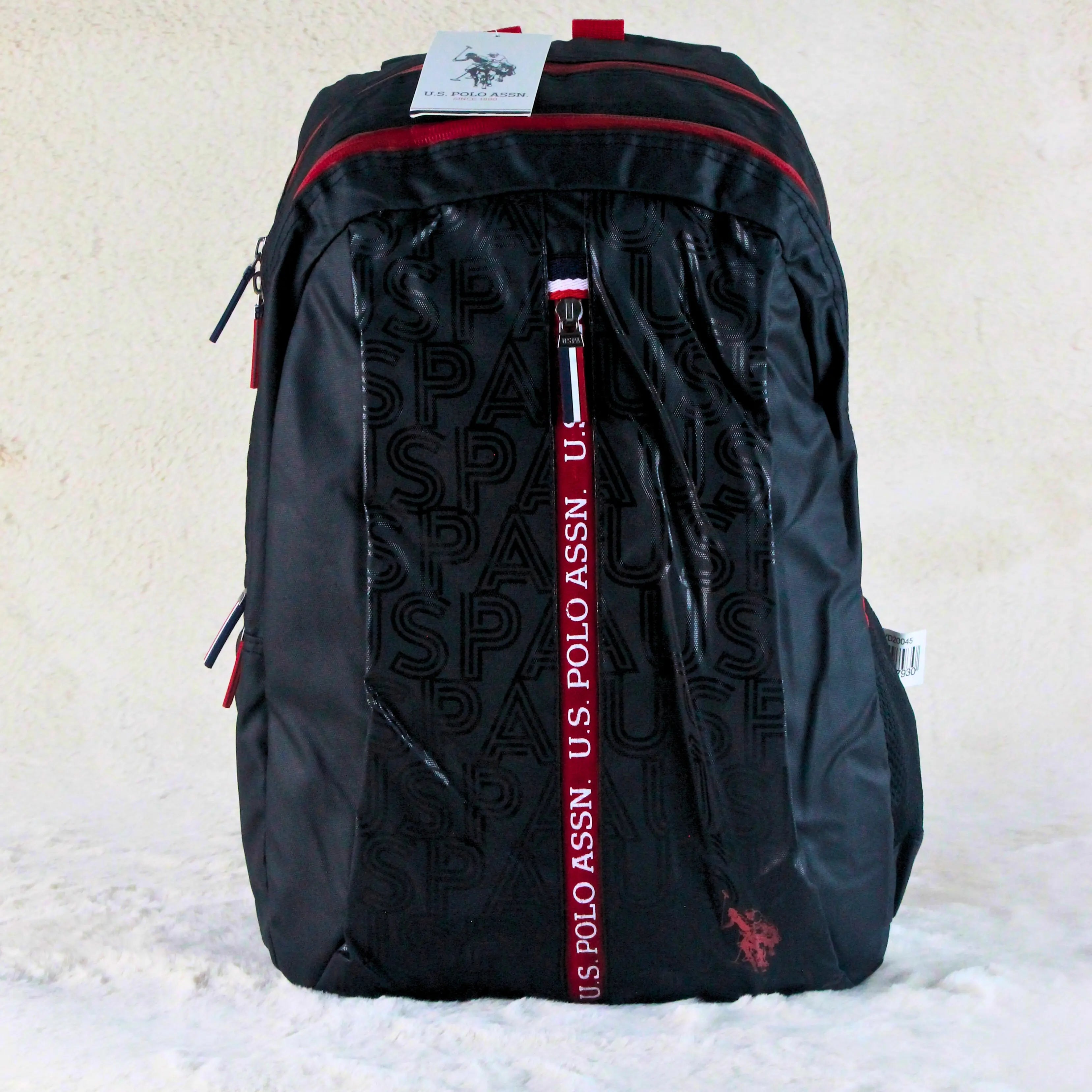 U.S. Polo Assn. Black Laptop Backpack – Branded Imported – Premium University / Office / Travel