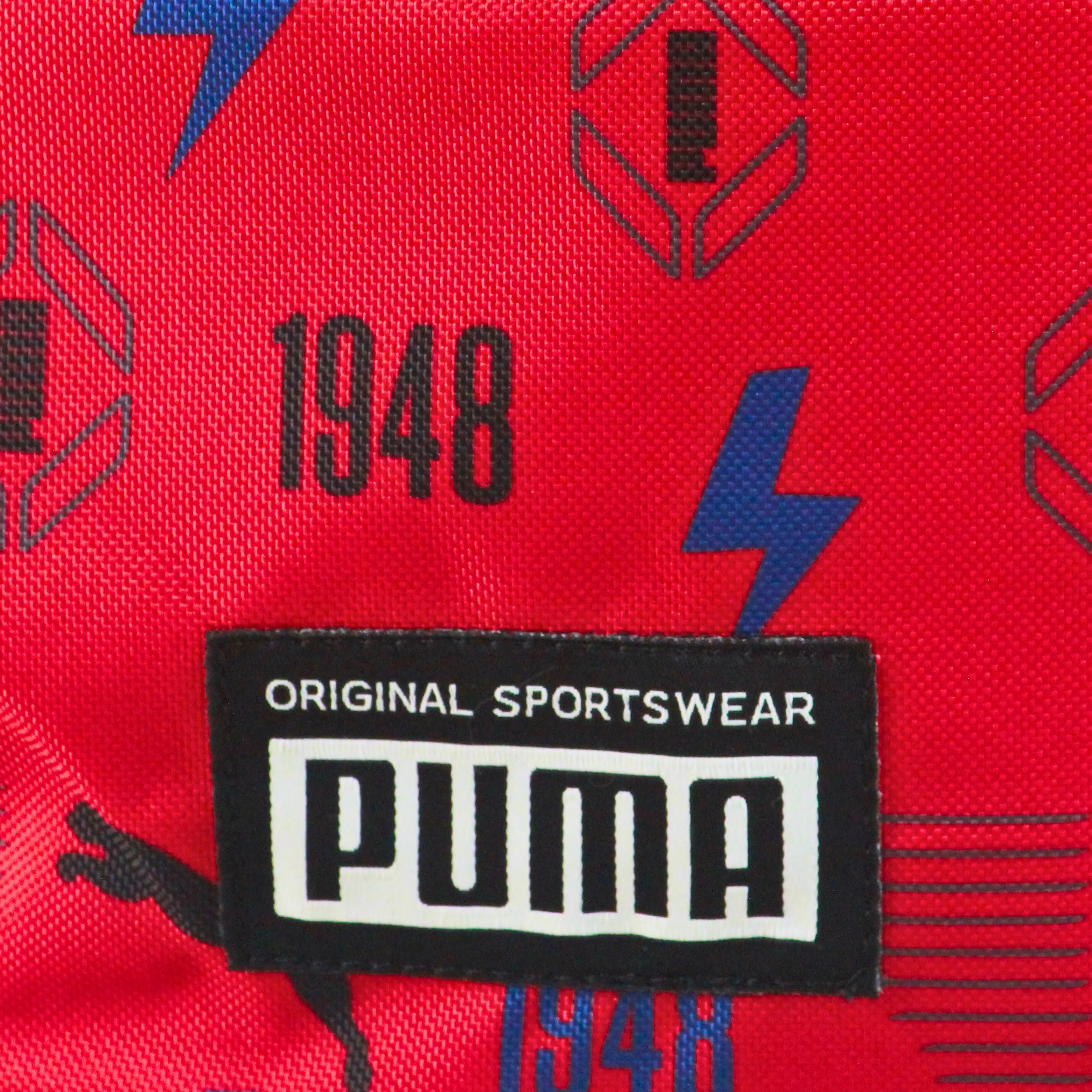 PUMA 1948 Thunder Red Print Backpack – Premium Sports Travel School Bag | Branded Imported