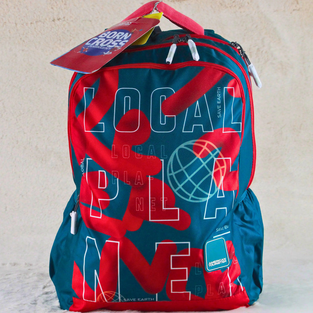 American Tourister Aqua Teal Blue Backpack – Premium Imported