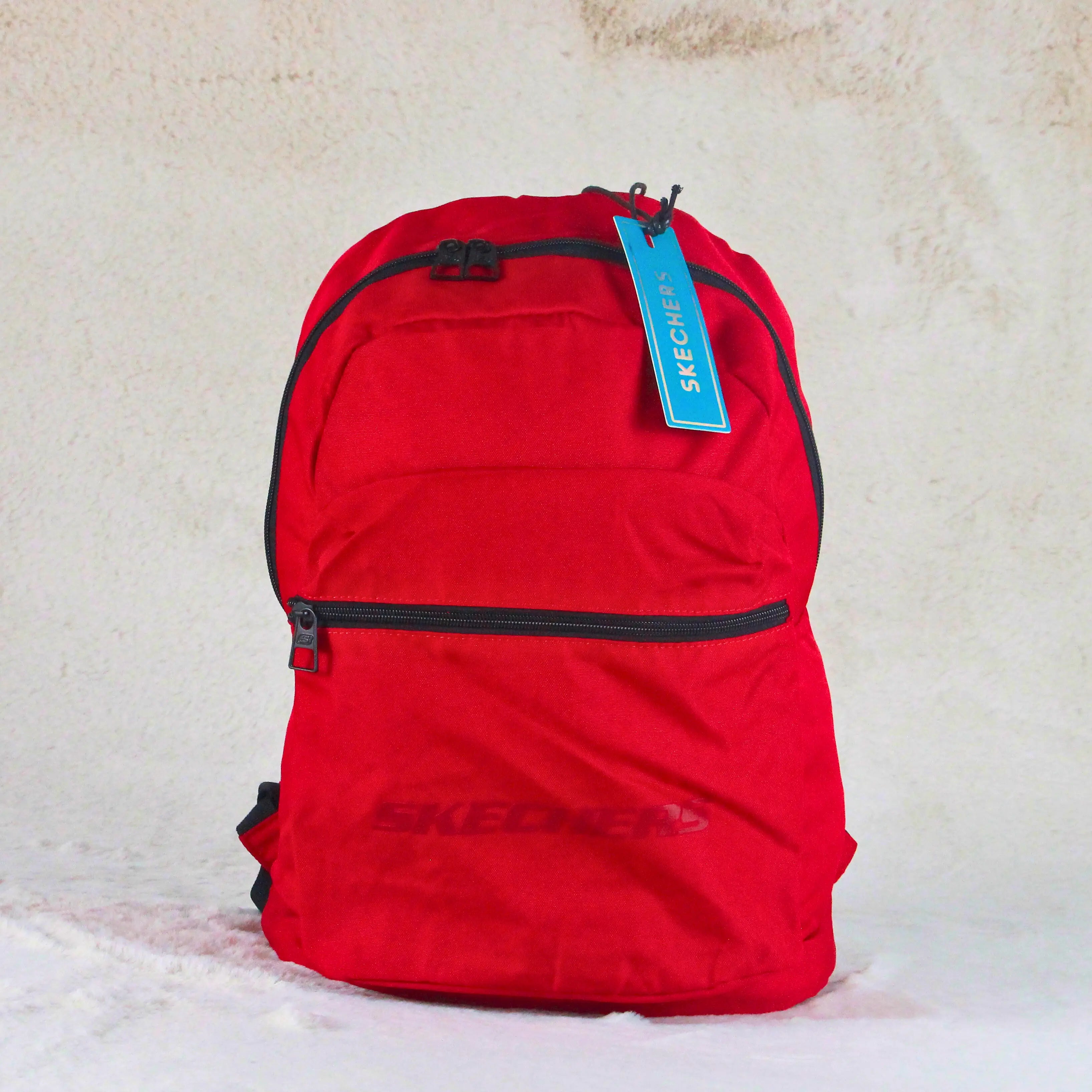 Skechers Classic Red Backpack – Durable Polyester School, Gym & Travel Bag