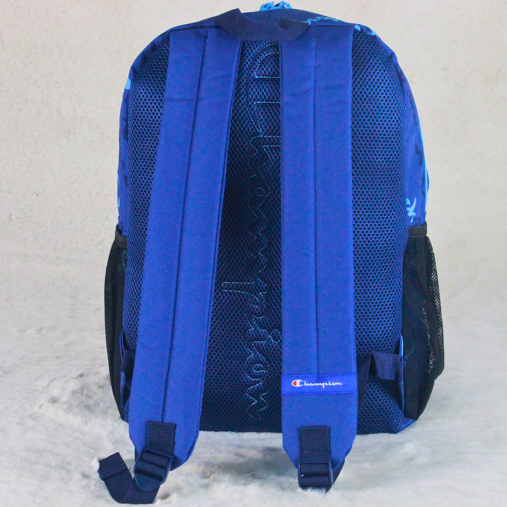 Champion Royal Navy Blue Backpack with Matching Lunch Bag – Branded Imported – Everyday School & Uni Use