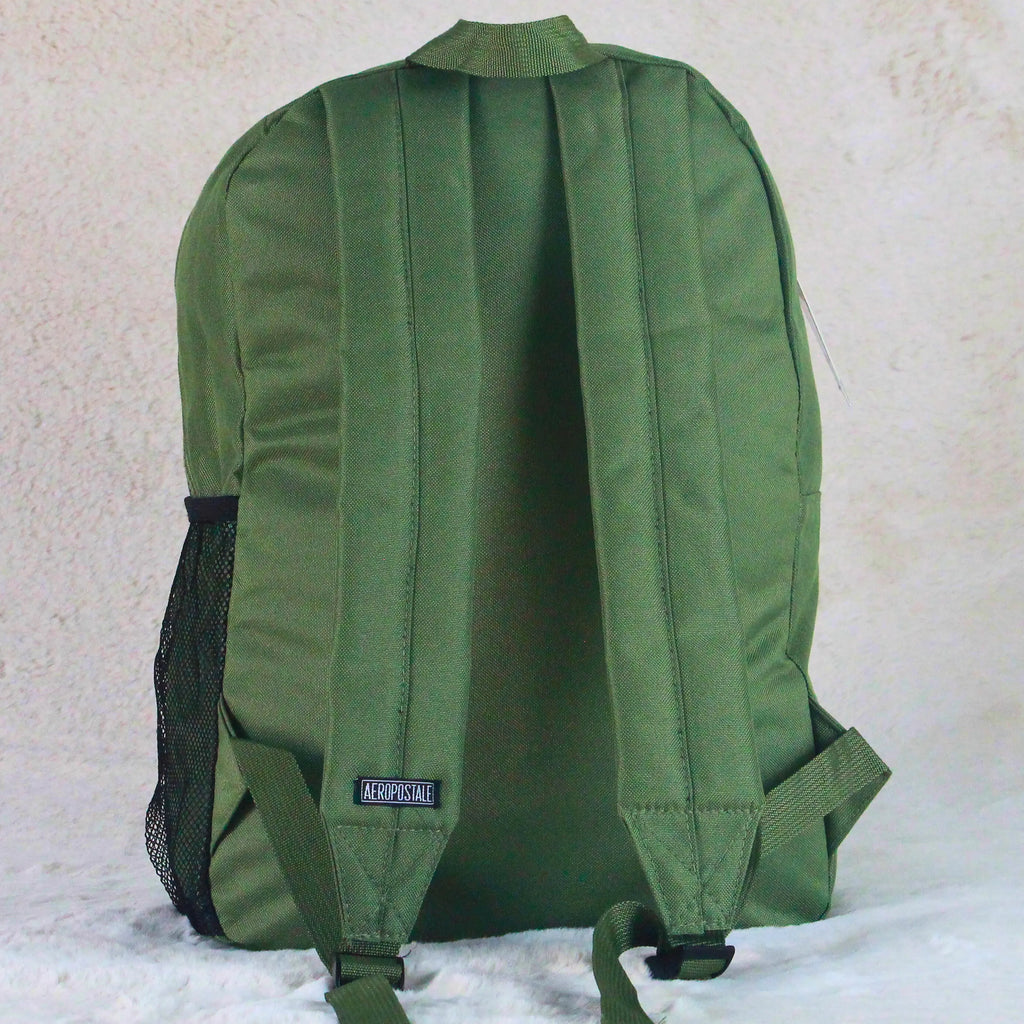 Aeropostale Olive Green Imported Backpack – Casual Everyday Travel Bag