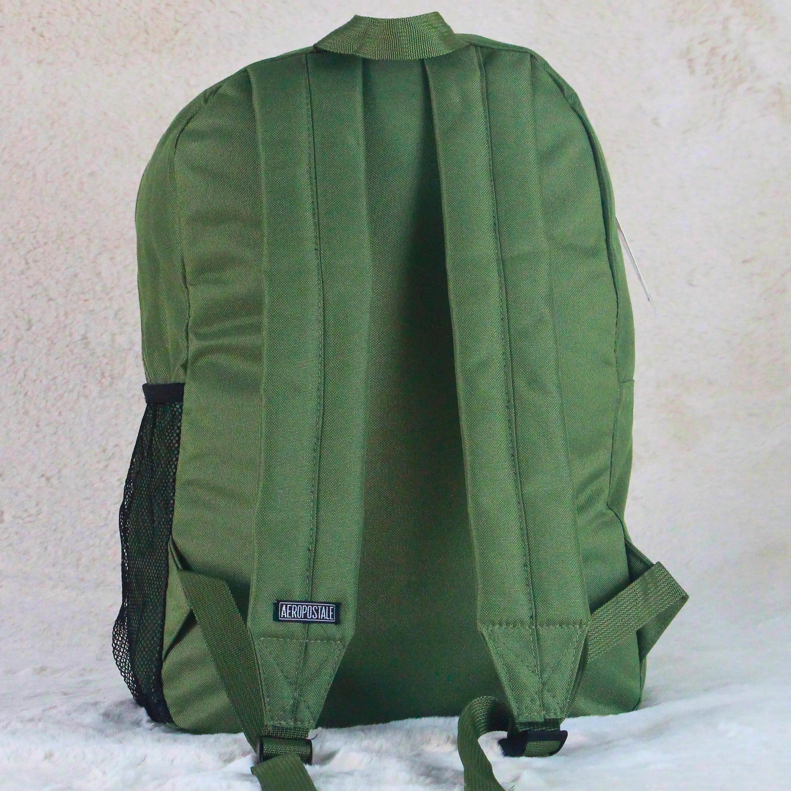 Aeropostale Olive Green Imported Backpack – Casual Everyday Travel Bag