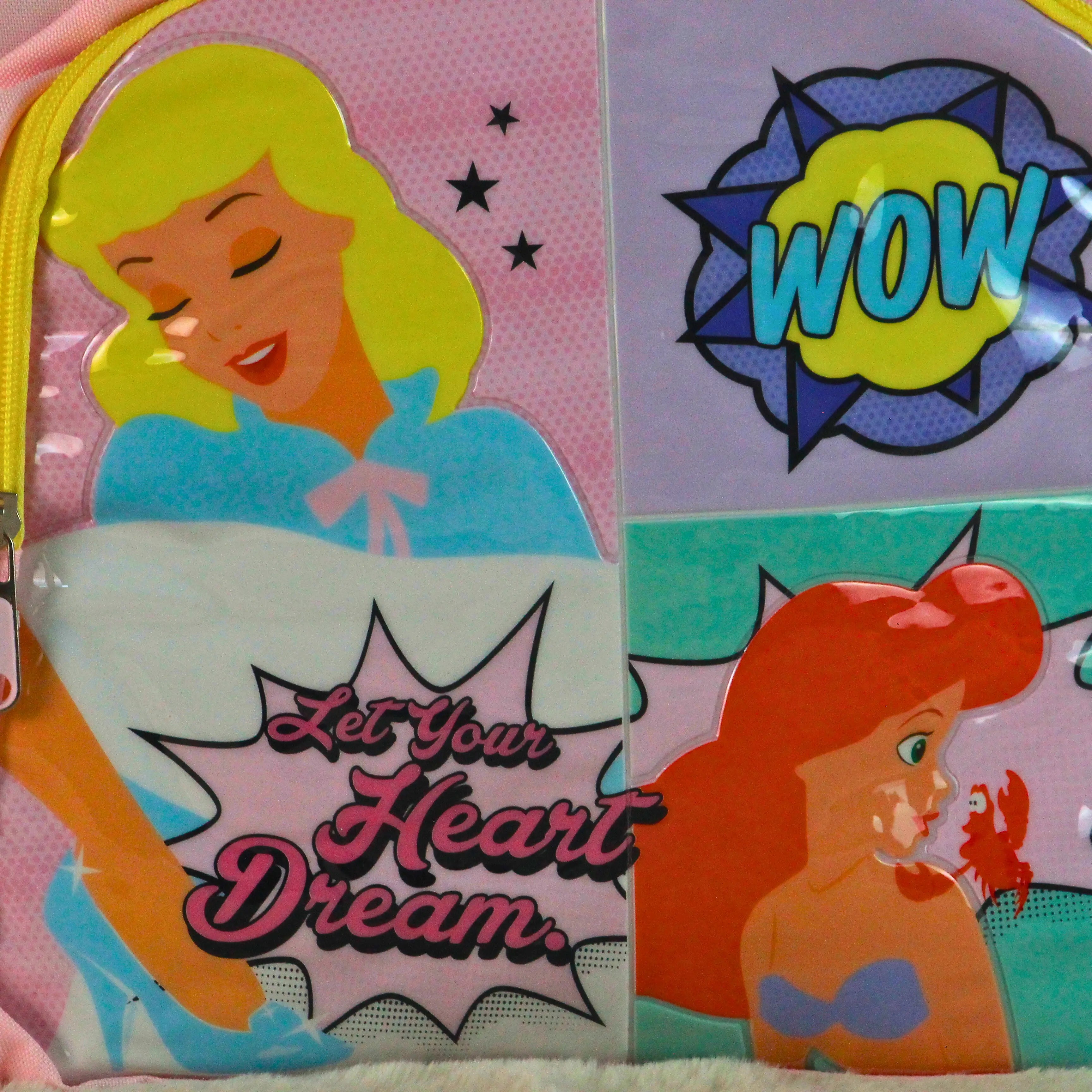 Disney Princess Pastel Comic Graphic Premium School Bag – Kids Girls Backpack – Large Capacity