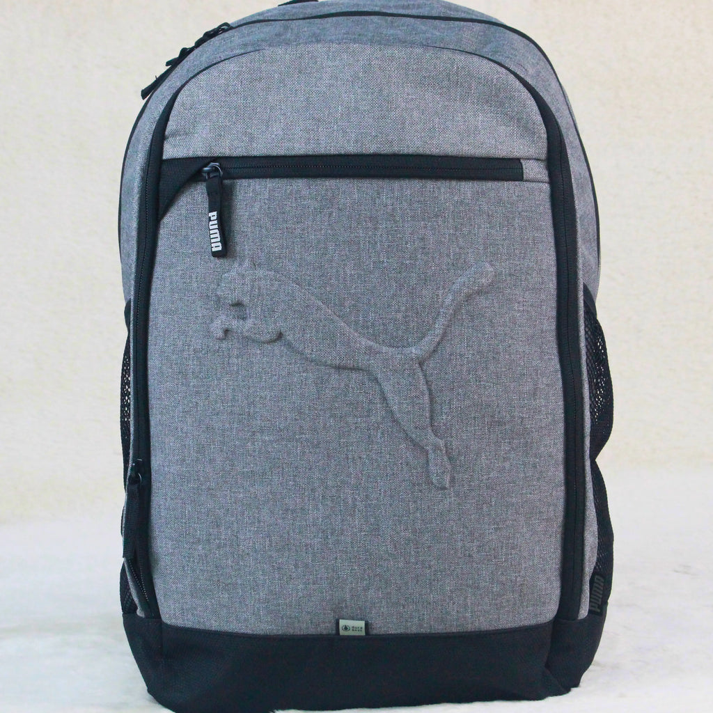 PUMA Buzz Backpack Medium Gray Heather – Imported Unisex School, University & Travel Bag