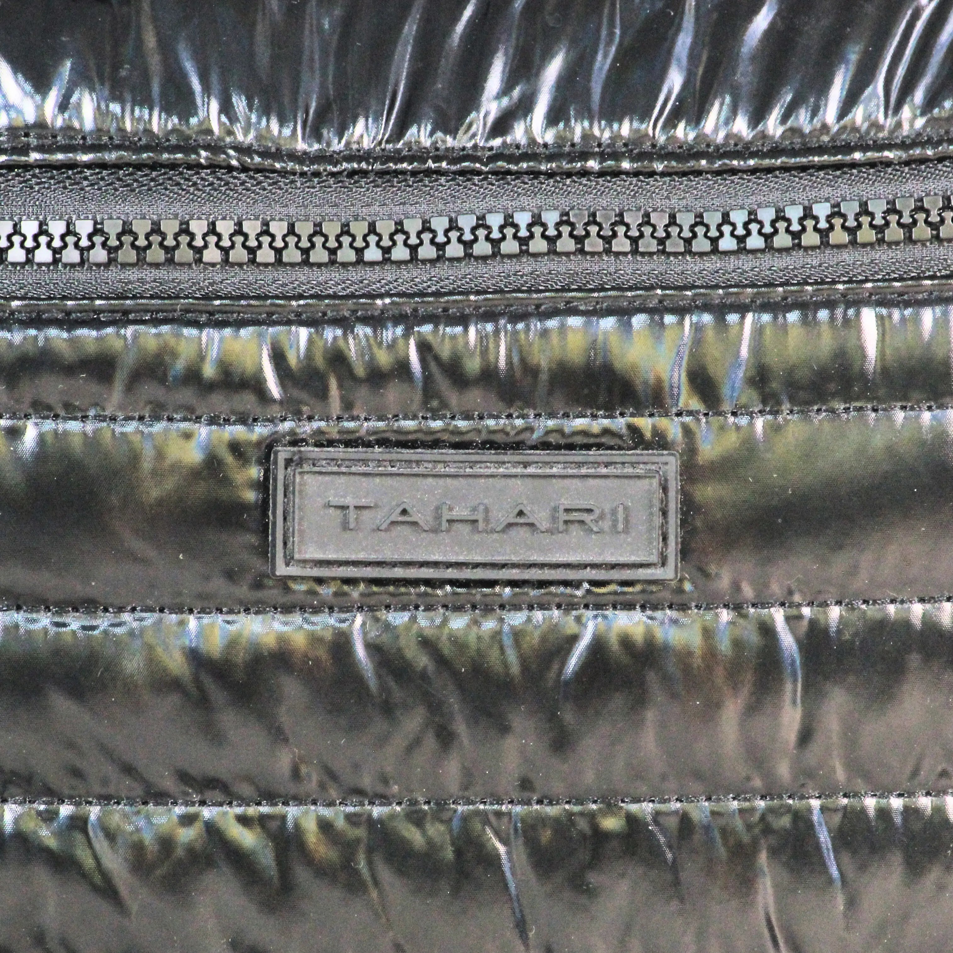 Tahari Glossy Black Puffer Backpack – Imported Premium School, College & Travel Bag